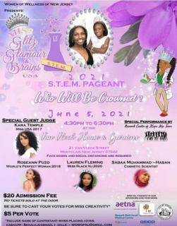 Women of Wellness of NJ Announces Miss Glitz, Glamour & Brains USA in S.T.E.M. Pageant June 5, 2021